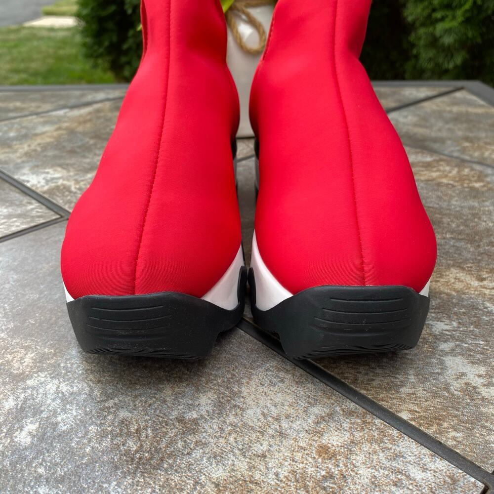 iRi WES I Neoprene Low Top Platform Sneaker Size EU 37 US 7 Red - Picture 6 of 14